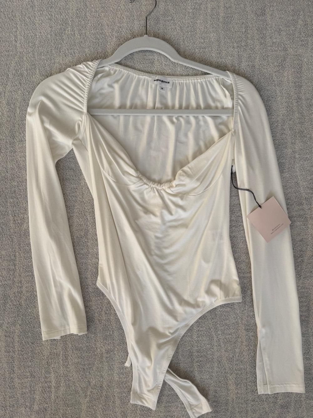 NWT Superdown White Bodysuit, M